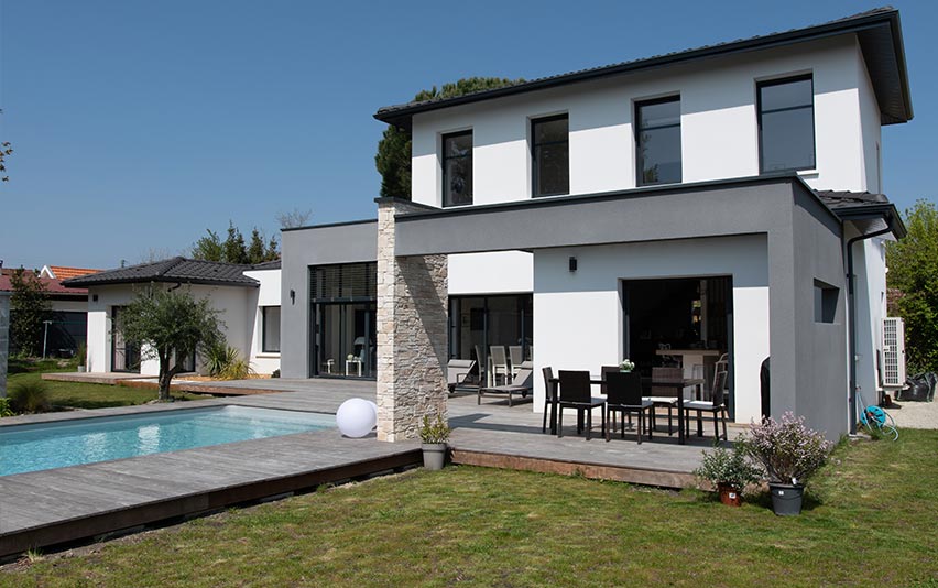 Maison Bordelaise jardin, piscine, terrasse